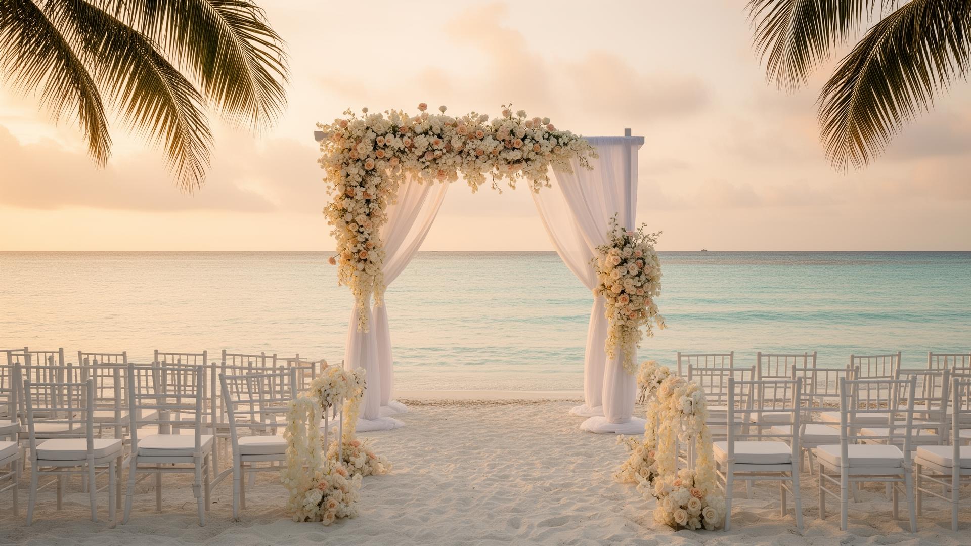 Beachfront ceremony venue